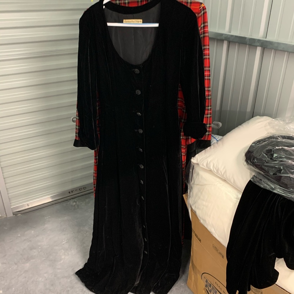 Velvet dress Christian Dior